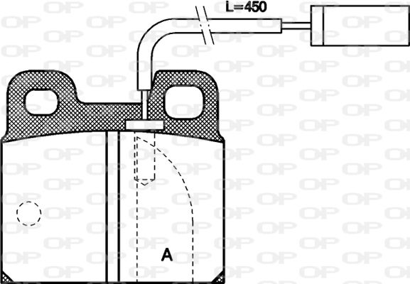 OPEN PARTS Комплект тормозных колодок, дисковый тормоз BPA0005.11
